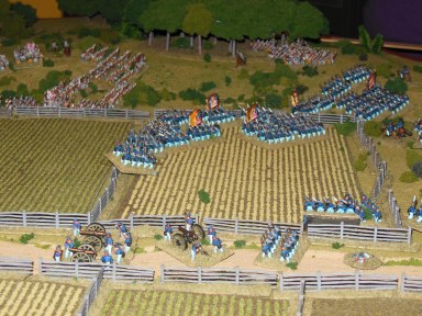 Ben's troops attack again across the field