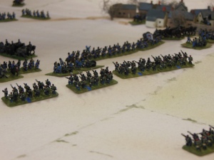 French troops meet the Bavarian reserves at the hill crest